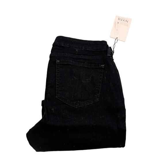 NYDJ Barbara Bootcut Denim Jeans Black NWT Size 6 - Picture 1 of 7
